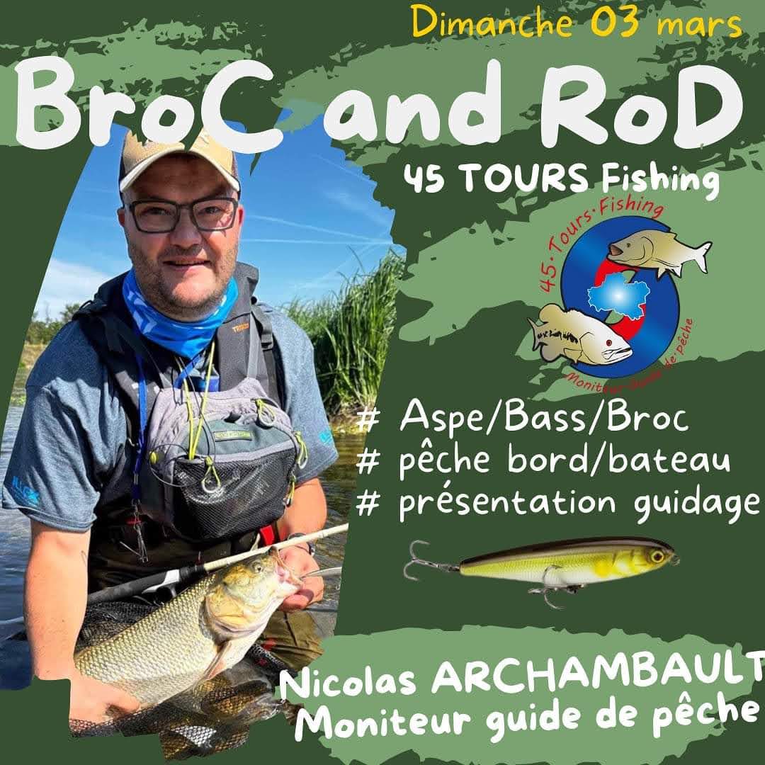Rod Broc Morey sur Loing Brocante pêche 77 Seine et Marne